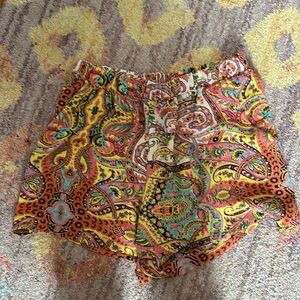 Colorful flowy shorts